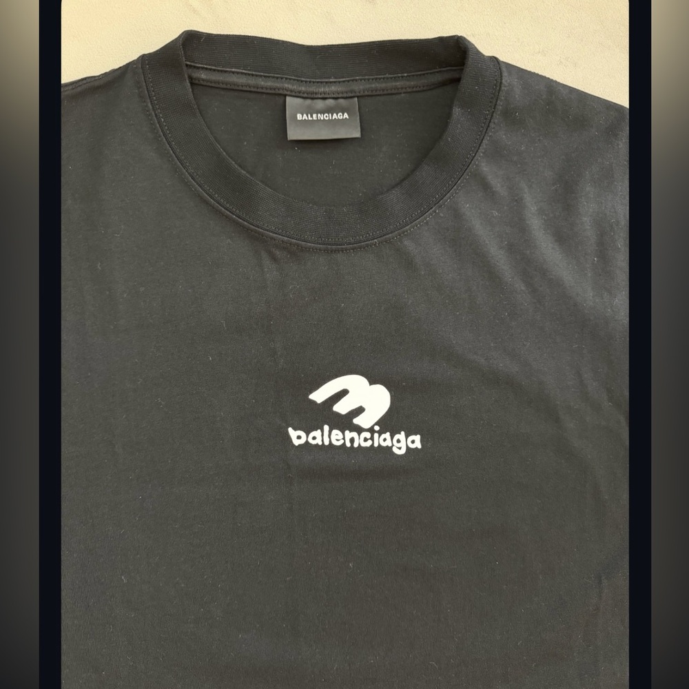 Balenciaga Men's Relaxed Black Tee